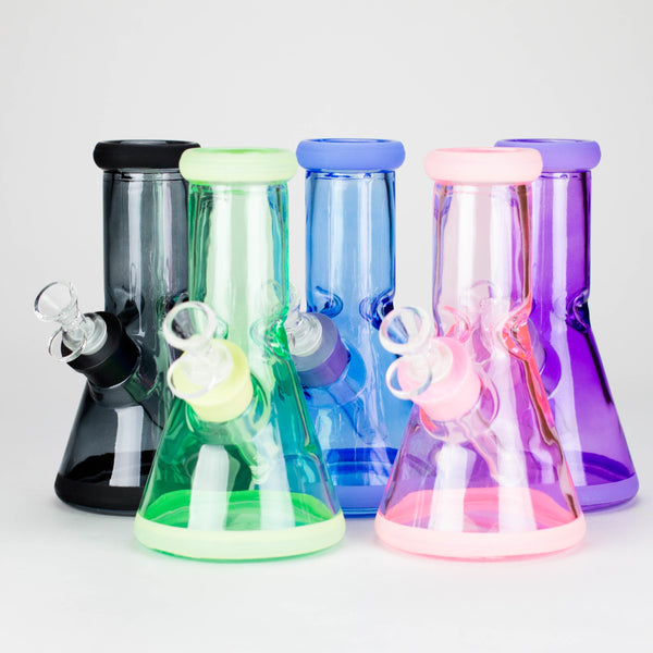 8" Soft glass beaker water bong [M08002] Glass Bong Canadian Distributor