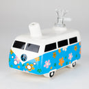 6.9″ Hippie Bus Ceramic Bong – Retro Flower Power Design [ES084WP] Ceramic Bong Canadian Distributor