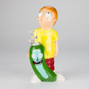 7.75″ Vintage Hippie Boy Ceramic Bong – Cartoon-Inspired Fun Design [ES085WP] Ceramic Bong Canadian Distributor