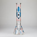 13″ 7mm Glass Beaker Bong [DCK-019] Glass Bong Canadian Distributor Red