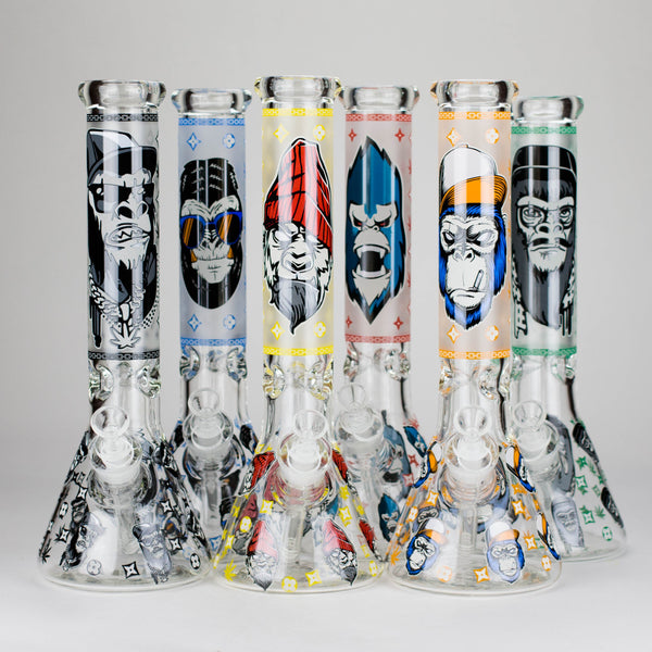 O 13″  7mm Glass Beaker Bong  [DCK-019]