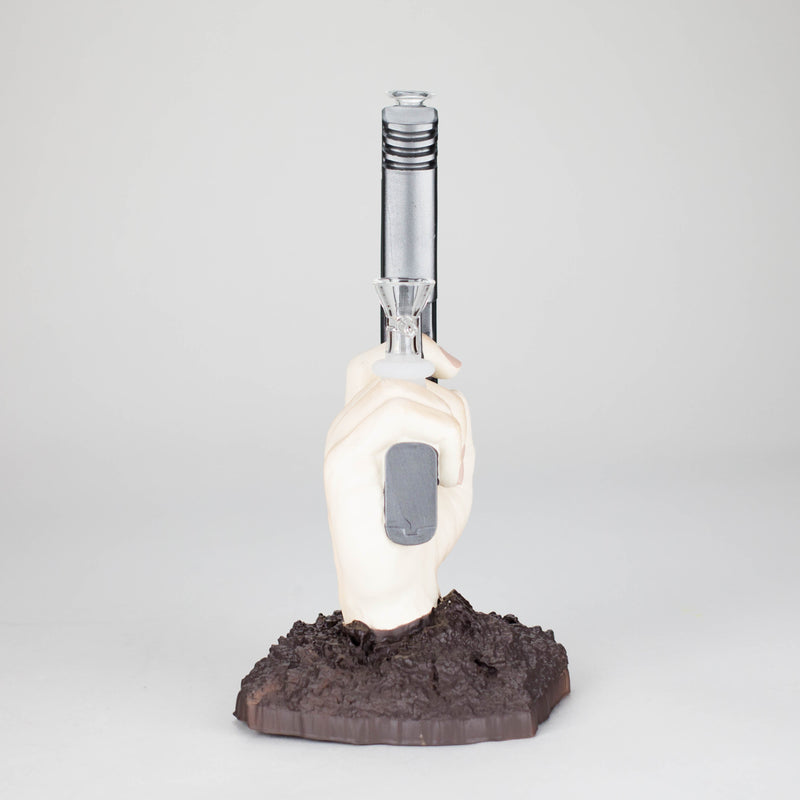 8″ Gun Shape Vinyl Bong – Black [SMKZ132] Resin · Silicone · Plastic Bong Canadian Distributor