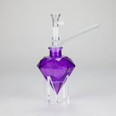 7″ Diamond Soft Glass Bong [DWP50] Glass Bong Canadian Distributor Purple