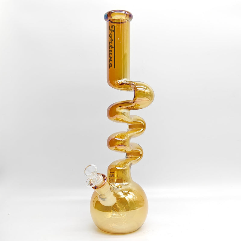 Fortune | Electroplated Zig-Zag Zong 18" 7mm [Z185007E-1] Glass Bong Fortune 3