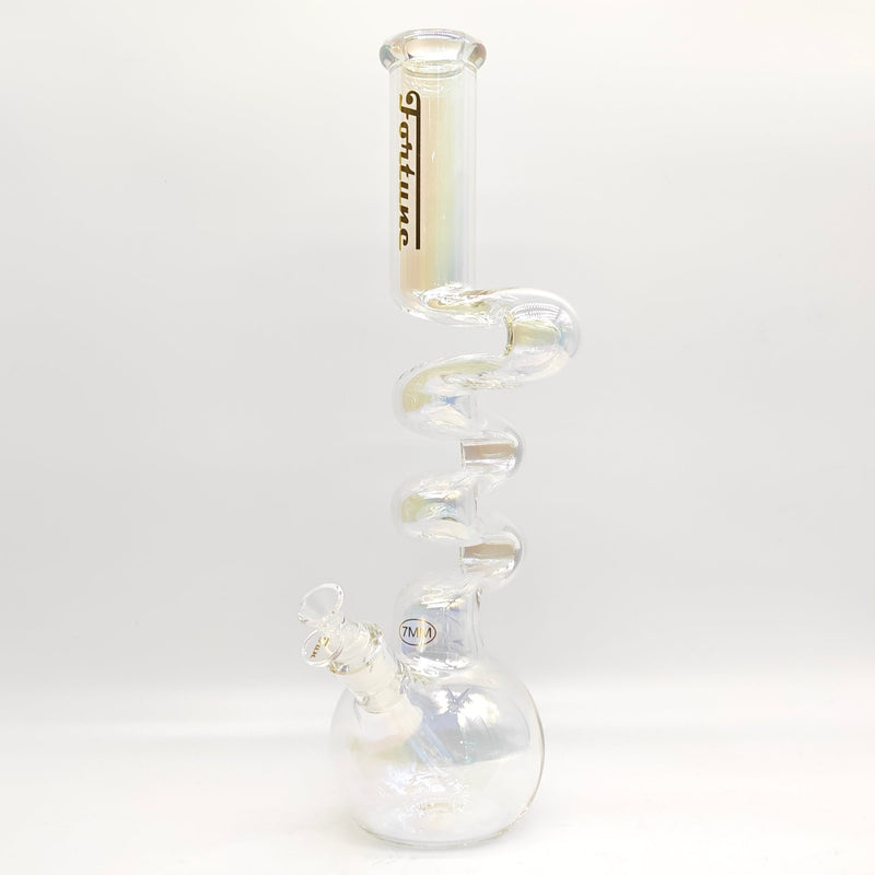 Fortune | Electroplated Zig-Zag Zong 18" 7mm [Z185007E-1] Glass Bong Fortune 2