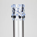 16″ Inside Out Jade Blue Color Tube Glass Bong [C2698] Glass Bong Canadian Distributor