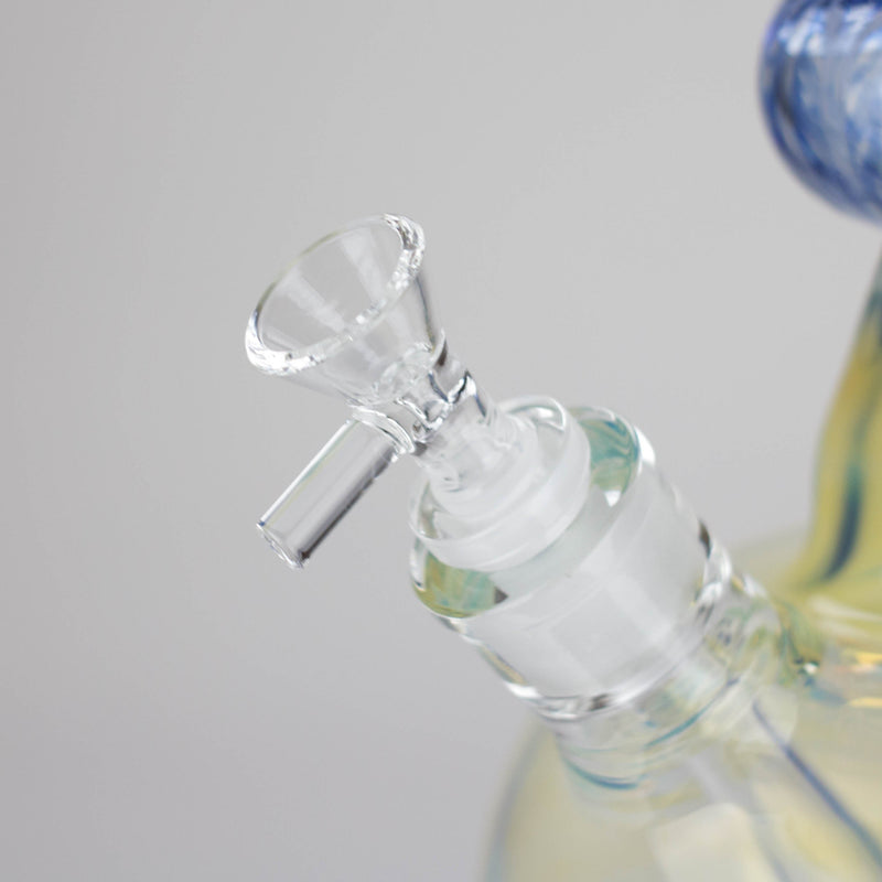 16″ Inside Out Jade Blue Color Tube Glass Bong [C2698] Glass Bong Canadian Distributor