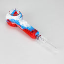 6″ Silicone Handpipe Jar – 20 Assorted Pieces with Glass Bowls & Straw [ES108HP] Silicone Pipe Canadian Distributor