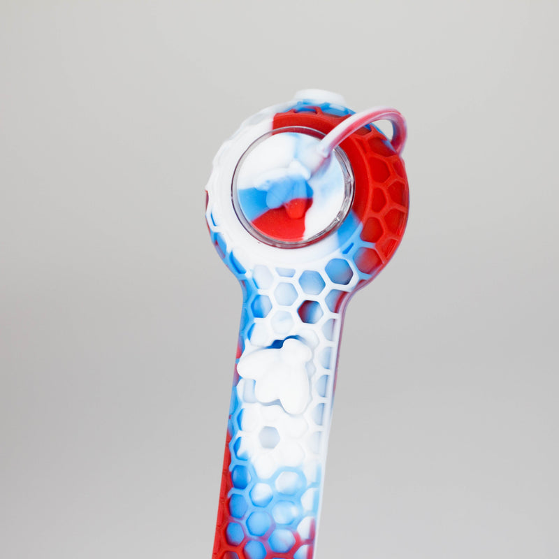 6″ Silicone Handpipe Jar – 20 Assorted Pieces with Glass Bowls & Straw [ES108HP] Silicone Canadian Distributor