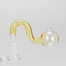 3.5″ U-Type Oil Burner Pipe – 14mm Glass Bubble Attachment [221021-2] Bowl · Banger · Oil Burner Canadian Distributor Yellow
