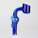 4" Unique Skull Design, 90-Degree Glass Banger [BN-600] Banger · Oil Burner Canadian Distributor Blue