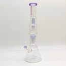 Fortune | 16" 7mm Double-Disk Percolator Beaker [1650PC-PK] Glass Bong Fortune Purple