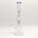 Fortune | 16" 7mm Double-Disk Percolator Beaker [1650PC-PK] Glass Bong Fortune