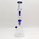 Fortune | 16" 7mm Double-Disk Percolator Beaker [1650PC-PK] Glass Bong Fortune Blue
