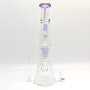 Fortune | 16" 7mm Double-Disk Percolator Beaker [1650PC-PK] Glass Bong Fortune