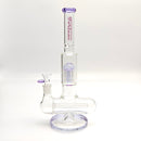 Fortune | 14" Double Inline Stemless to Grid Percolator Bong [1450PC] Glass Bong Fortune Purple