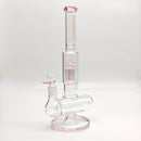 Fortune | 14" Double Inline Stemless to Grid Percolator Bong [1450PC] Glass Bong Fortune