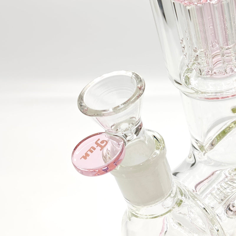 Fortune | 14" Double Inline Stemless to Grid Percolator Bong [1450PC] Glass Bong Fortune