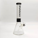 Fortune | 14" 7mm Accent Beaker [C145007] Glass Bong Fortune Black