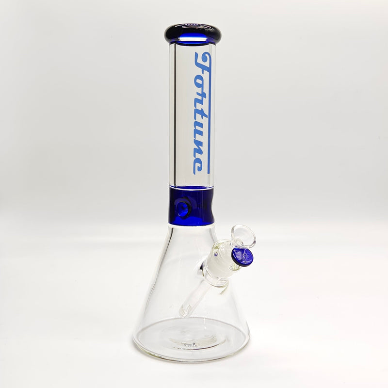 Fortune | 14" 7mm Accent Beaker [C145007] Glass Bong Fortune Blue