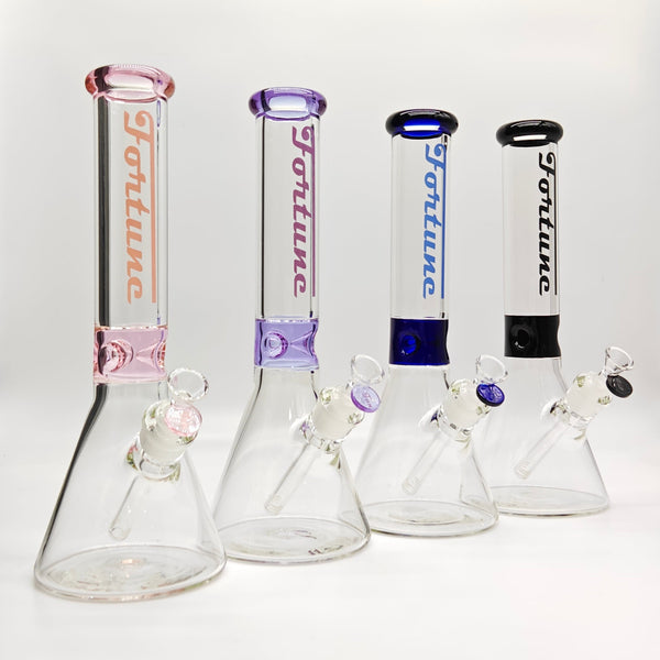 Fortune | 14" 7mm Accent Beaker [C145007] Glass Bong Fortune
