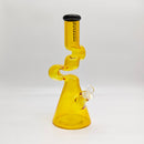 Fortune | Zig-Zag Zong 14" 7mm [Z145007] Glass Bong Fortune Yellow