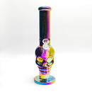 Fortune | Electroplated Skull 14" 7mm Glass Bong [SK144407E] Glass Bong Fortune D-Rainbow