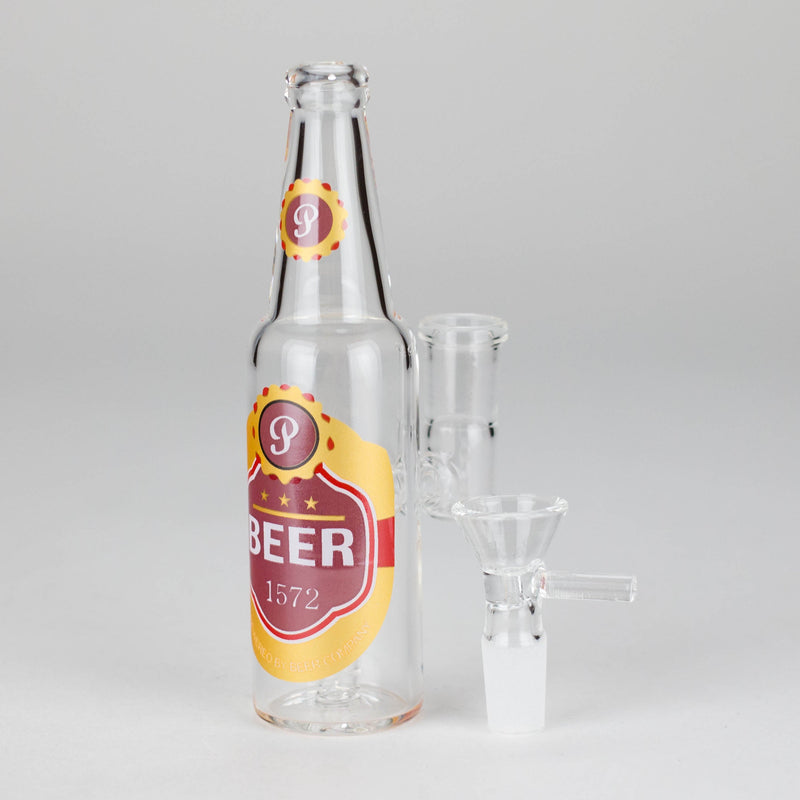 6″ Beer Bottle Design Glass Bong [WP4511S] Glass Bong Canadian Distributor