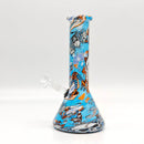 10" 5mm Hydrographic Cartoon Beaker-Assorted Design Glass Bong Super Supplys Inc