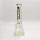 14“ 9mm Electroplated Beaker Bong-Assorted Color Glass Bong Fortune Sunshin-C