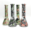 13" 7mm Hydrographic Glass Bong-Assorted Designs Glass Bong Super Supplys Inc