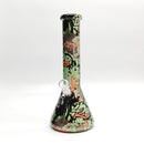 13" 7mm Hydrographic Glass Bong-Assorted Designs Glass Bong Super Supplys Inc