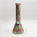 13" 7mm Hydrographic Glass Bong-Assorted Designs Glass Bong Super Supplys Inc