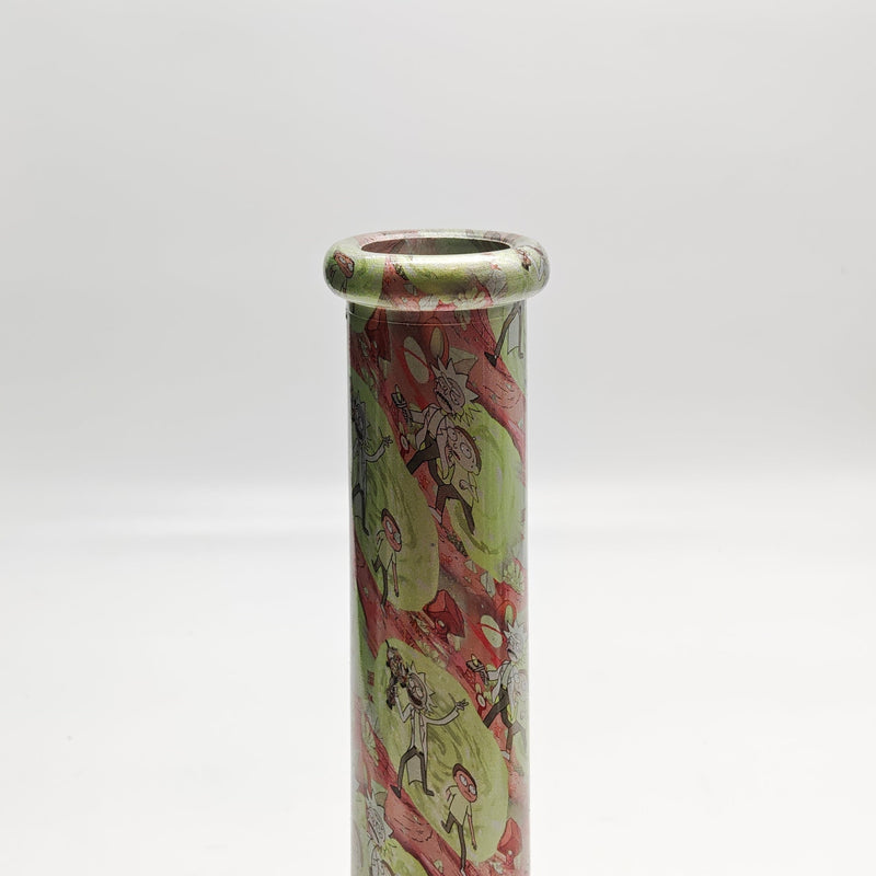 13" 7mm Hydrographic Glass Bong-Assorted Designs Glass Bong Super Supplys Inc