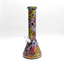 13" 7mm Calavera Hydrographic Glass Bong-Assorted Designs Glass Bong Super Supplys Inc