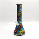 13" 7mm Calavera Hydrographic Glass Bong-Assorted Designs Glass Bong Super Supplys Inc