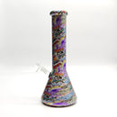 13" 7mm Calavera Hydrographic Glass Bong-Assorted Designs Glass Bong Super Supplys Inc