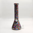 13" 7mm Calavera Hydrographic Glass Bong-Assorted Designs Glass Bong Super Supplys Inc