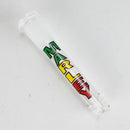 Marley Glass | Colored Logo Downstems with Diffusion Cuts – 3", 4", 5" Downstem · Bowlstem Smoking Cat Distribution 3" Rasta