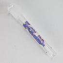 Marley Glass | Colored Logo Downstems with Diffusion Cuts – 3", 4", 5" Downstem · Bowlstem Smoking Cat Distribution 4" Blue