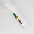 Marley Glass | Colored Logo Downstems with Diffusion Cuts – 3", 4", 5" Downstem · Bowlstem Smoking Cat Distribution 5" Rasta