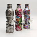 9" Hydrographic Water Bottle Glass Bong-Assorted Designs Glass Bong Super Supplys Inc