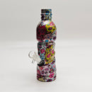 9" Hydrographic Water Bottle Glass Bong-Assorted Designs Glass Bong Super Supplys Inc