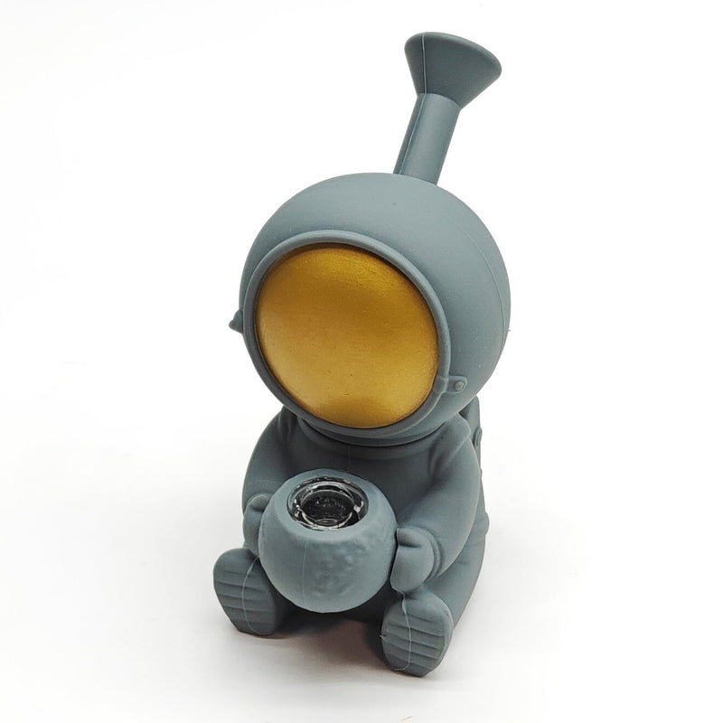 6“ Astronaut Silicone Water Pipe [SP1116] Resin · Silicone · Plastic Bong Super Supplys Inc