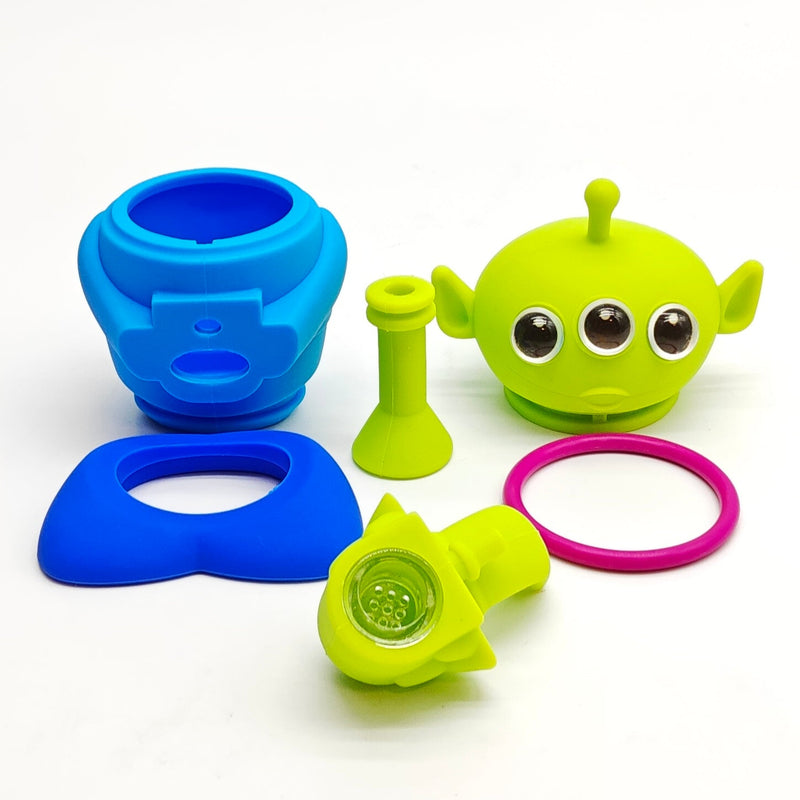 5" Alien Water Pipe- Assorted Color Resin · Silicone · Plastic Bong Super Supplys Inc