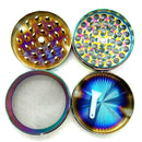 Bitcoin Grinder 4-Part – 63mm Premium Metal Herb Grinder (Box of 6) Display Pack NIBO Distribution