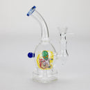 6.5″ Cartoon PrintGlass Bong [F230829-1A] Glass Bong Canadian Distributor Blue (Sticker2)