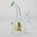 6.5″ Cartoon PrintGlass Bong [F230829-1C] Glass Bong Canadian Distributor Jade (Sticker 2)