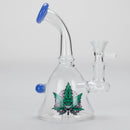 6.5″ Cartoon PrintGlass Bong [F230829-1C] Glass Bong Canadian Distributor Milk Blue (Sticker 3)