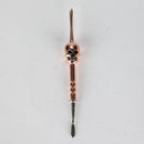 4.7” Stainless Steel Skull Dab Tool [SMKE-104] Cap · Dabber · Insert · Clip · Nail Canadian Distributor Rose Gold